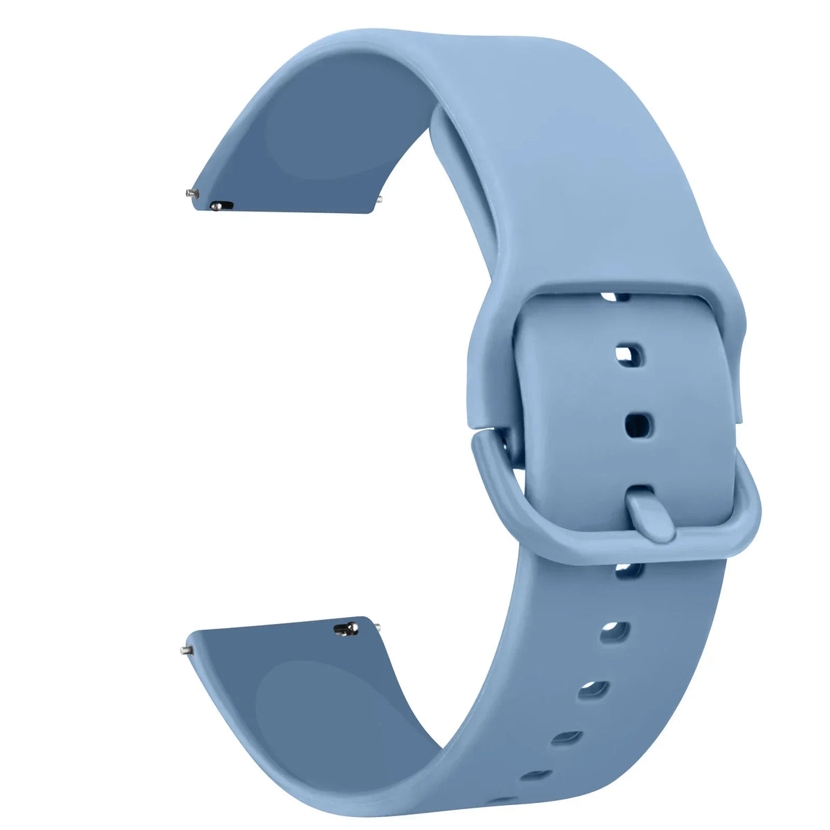 Motorola Moto Silicone Watch Band with Matching Buckle — Denim Blue