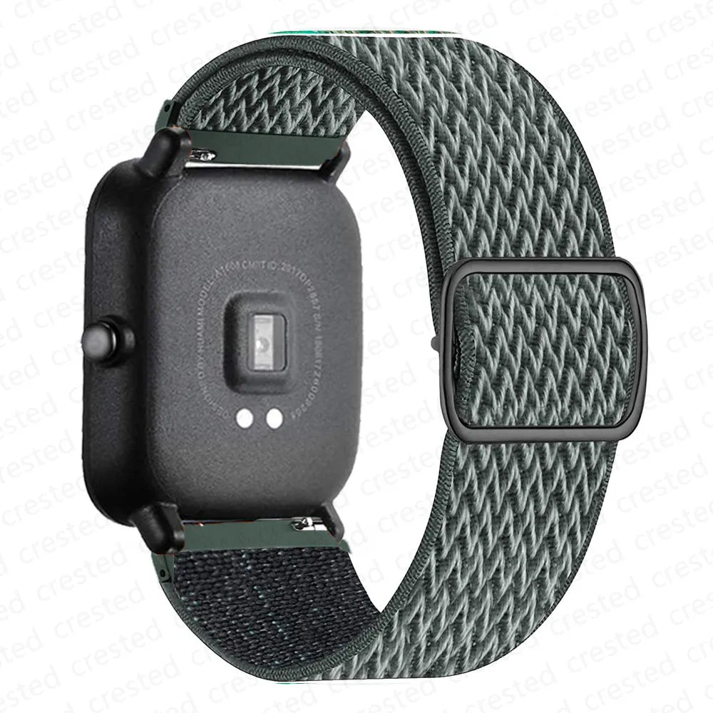 OnePlus Smartwatch Nylon Loop Band - Breathable Sport Wrist Strap on a smartwatch
