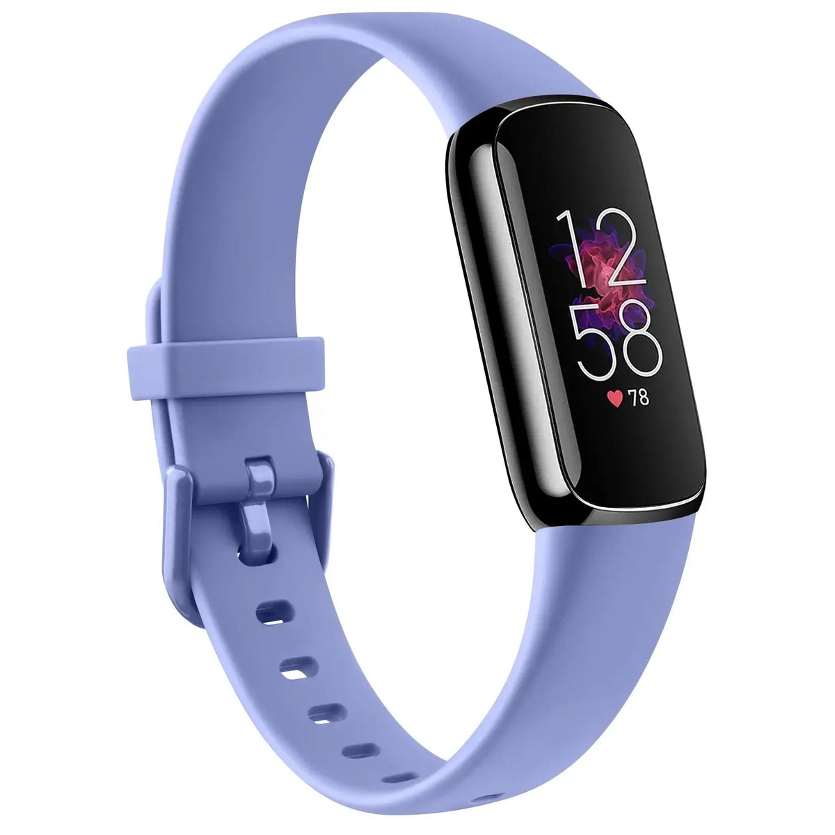 Fitbit Luxe Silicone Band with Solid & Glitter Finishes - Periwinkle