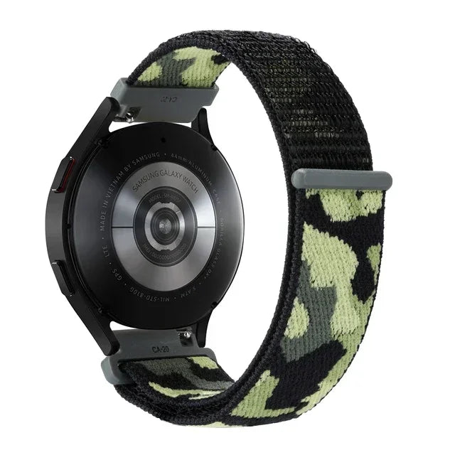COROS Adjustable Nylon Loop Watch Band in Colors & Camo - Green Camo