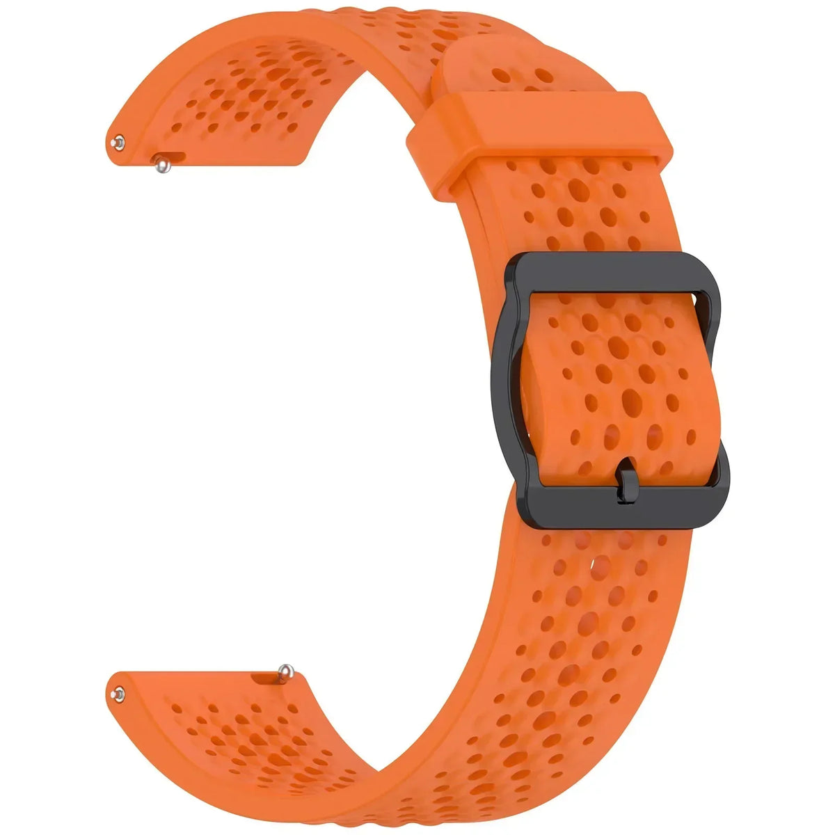 Perforated Silicone Buckle Band for Motorola Moto — Orange