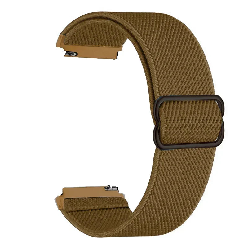 OnePlus Smartwatch Nylon Loop Band - Breathable Sport Strap Replacement in olive green color.