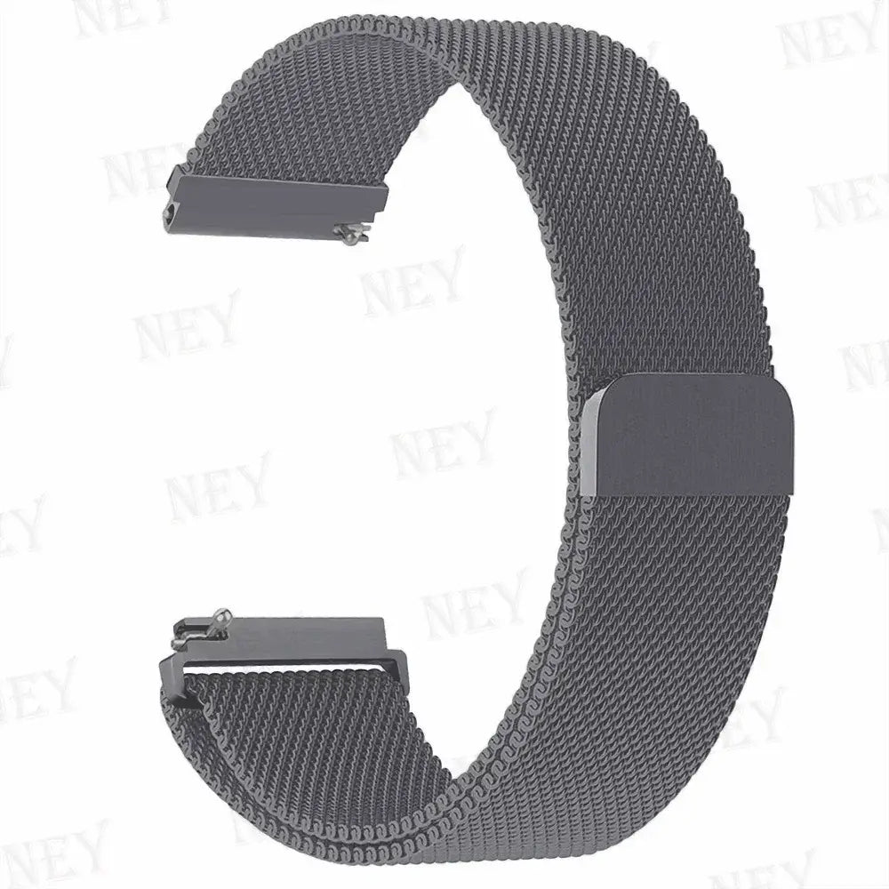 Amazfit Stainless Steel Milanese Mesh Band — Graphite Gray