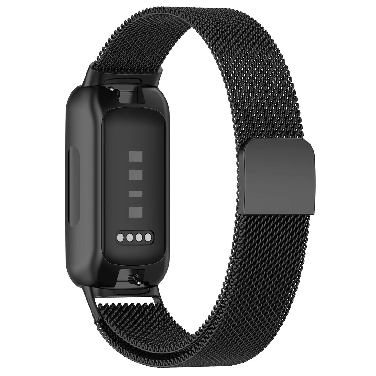Black Fitbit Inspire 3 Magnetic Milanese Mesh Band
