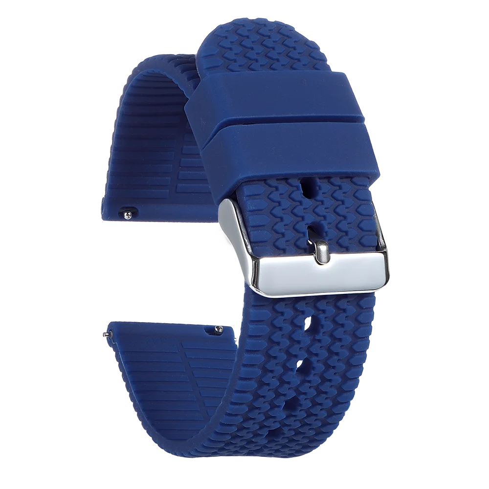 Garmin Tread Pattern Silicone Band in Navy Blue