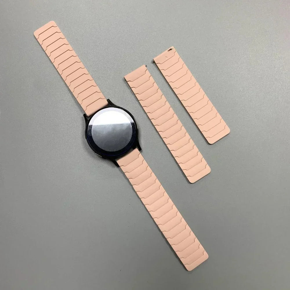Polar Segmented Magnetic Silicone Loop Band – Pink