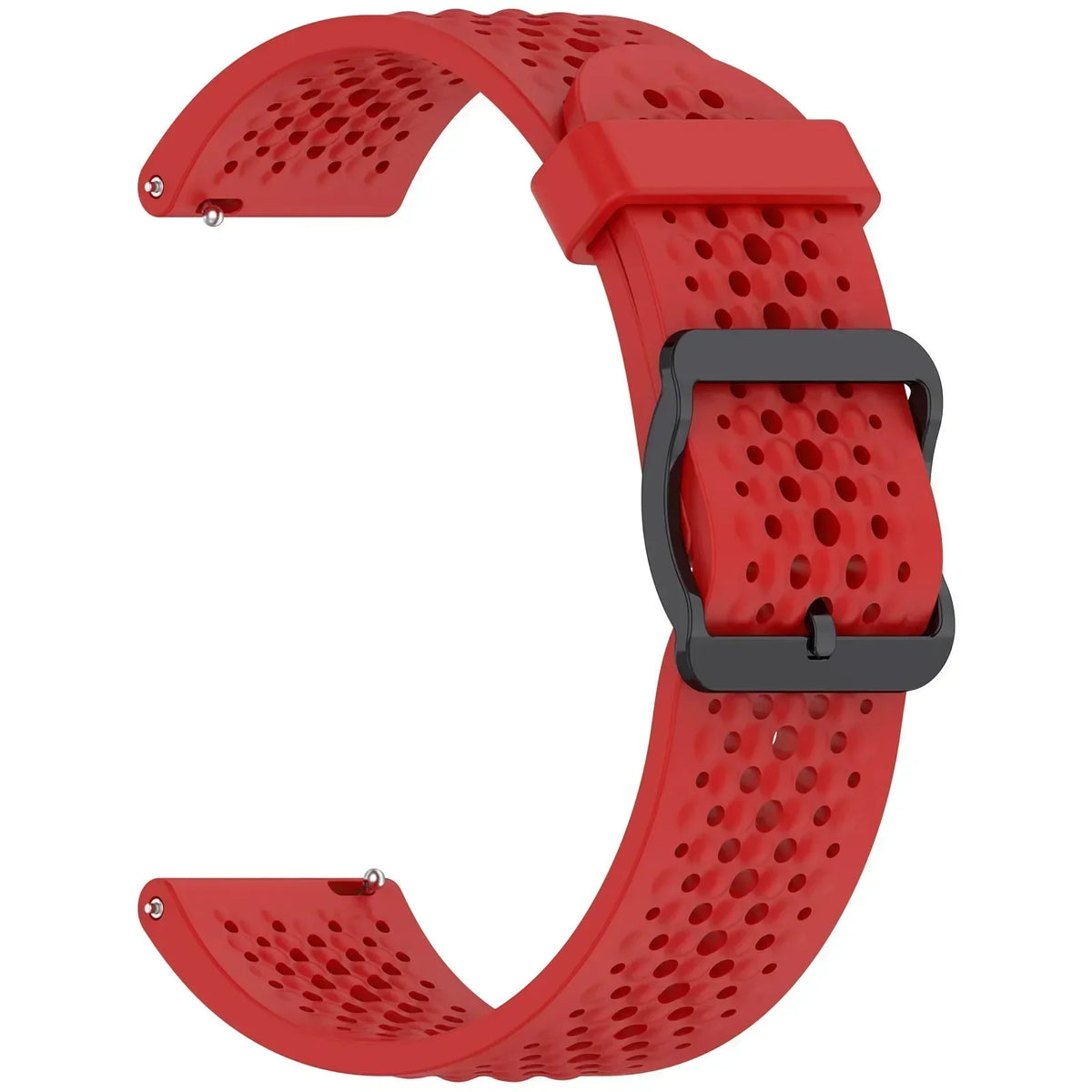 Perforated Silicone Buckle Band for Polar – Red