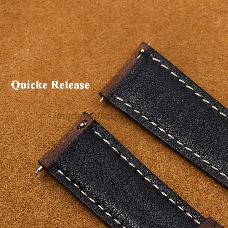 Garmin Calfskin Butterfly Clasp Band — quick-release pin close-up