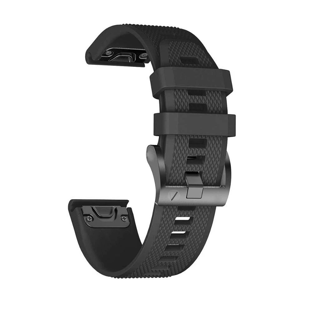 Black Garmin QuickFit 22/26mm Breathable Two-Tone Silicone Band