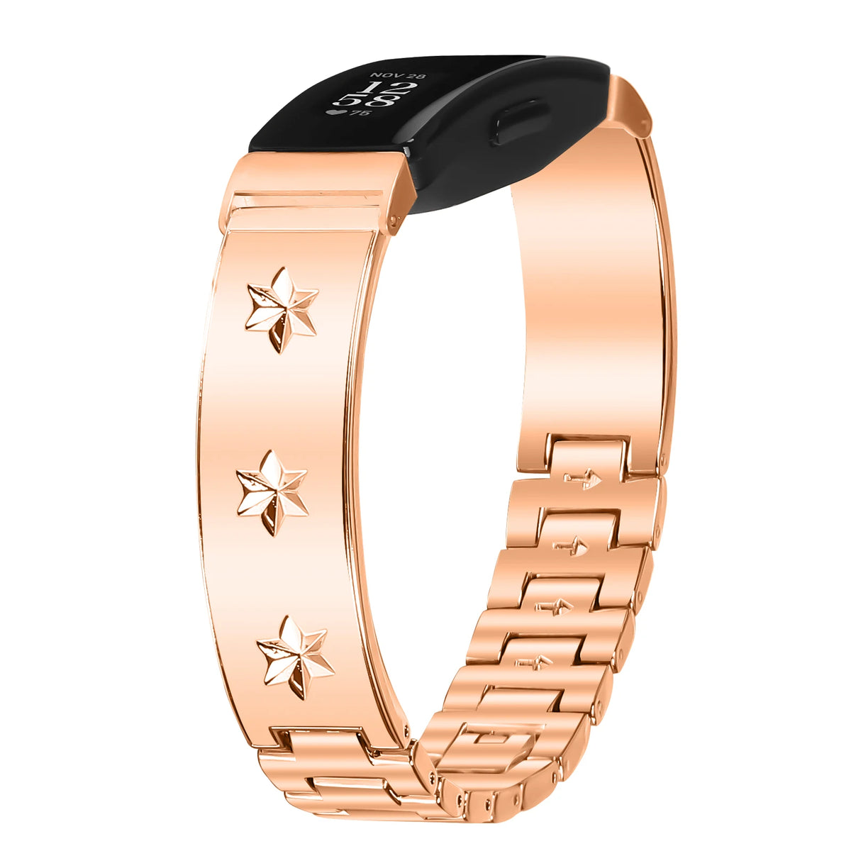Rose Gold Fitbit Inspire 2, Inspire HR and Ace 3 Star Link Bracelet Band