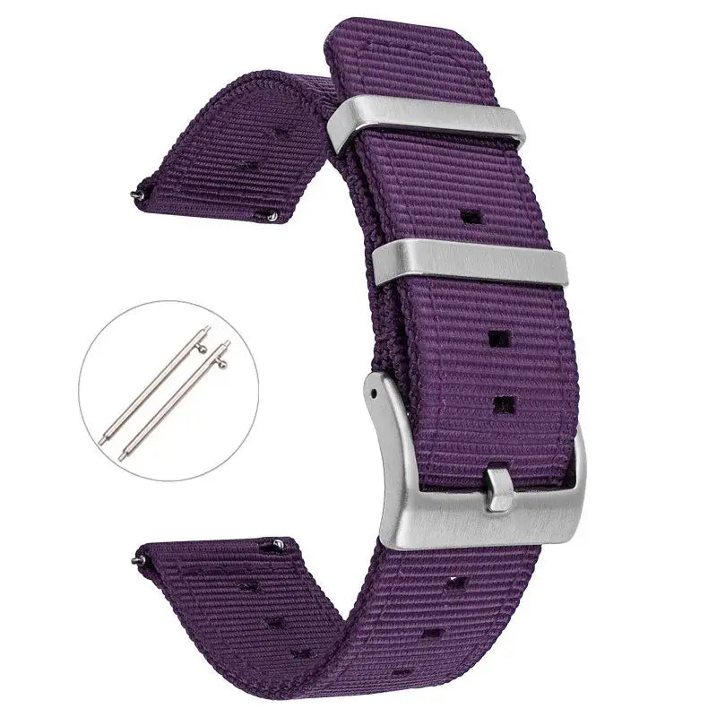 TicWatch Nylon Band with Twin Metal Keepers - Purple
