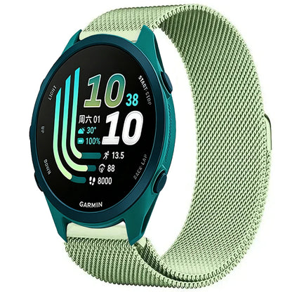 Mint Green Garmin 20/22mm Quick Release Magnetic Milanese Band