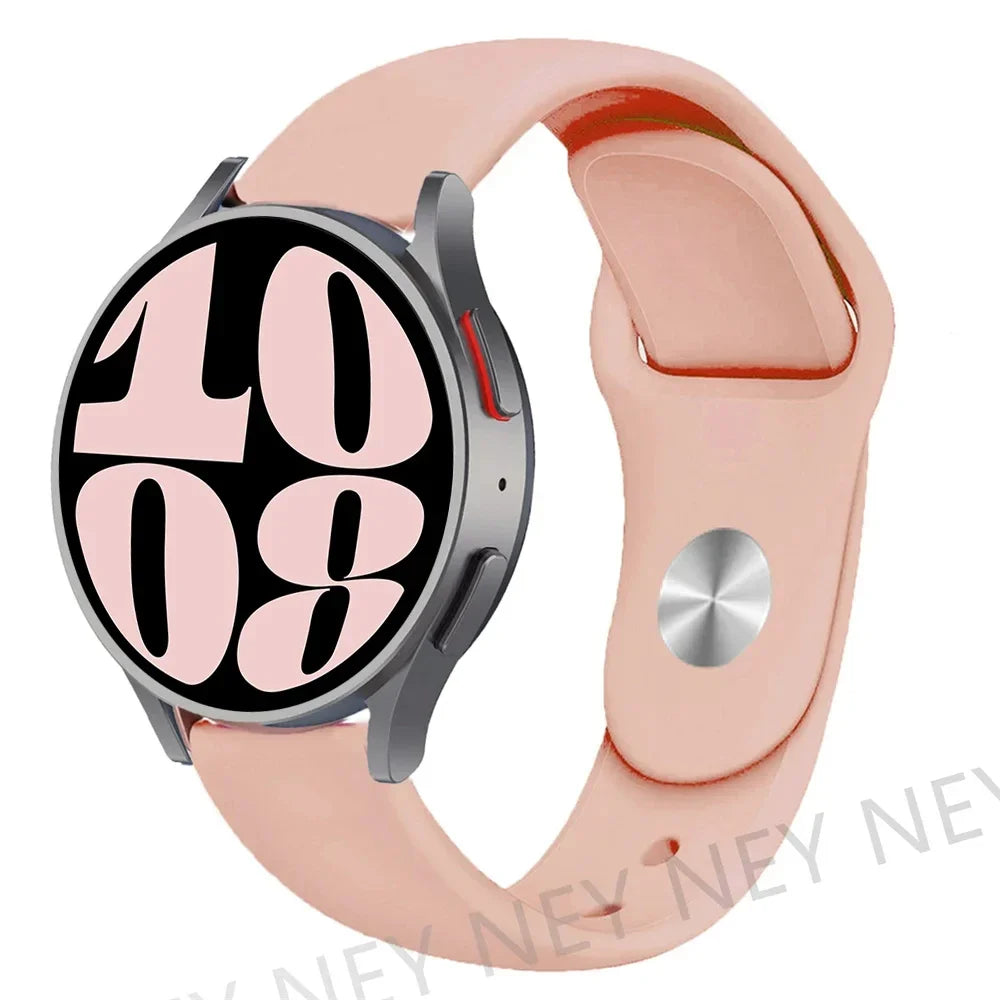 Polar Smooth Silicone Pin-and-Tuck Band — Peach Pink