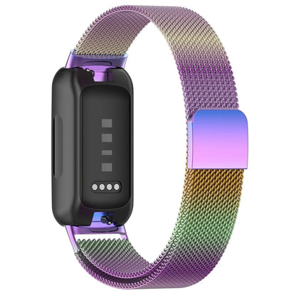 Rainbow Fitbit Inspire 3 Magnetic Milanese Mesh Band