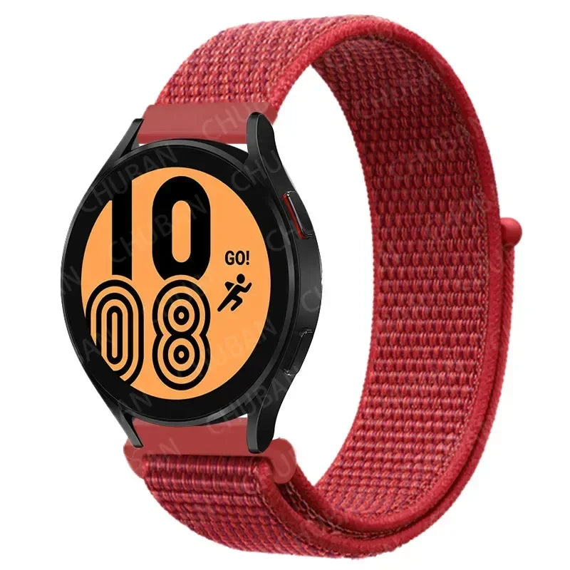 COROS Nylon Sport Loop Watch Band in Solid & Mixed Colors - China Red