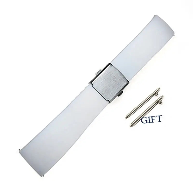 TicWatch Trim-to-Fit Silicone Clasp Band - White