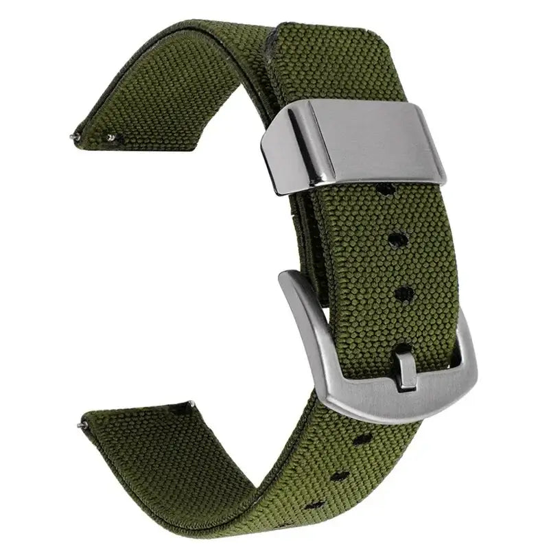 TicWatch Nylon Band with Wide Metal Keeper - Army Green