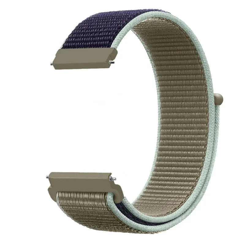 Motorola Moto Adjustable Nylon Sport Loop Band — Navy / Cream