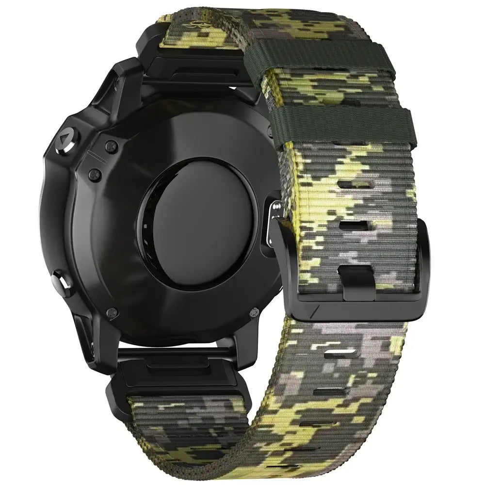 Garmin QuickFit Tactical Nylon Band in Green Digital Camo