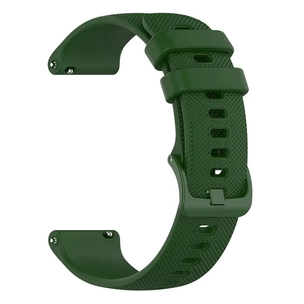 Amazfit Textured Silicone Band with Color and Buckle Options — Green / Matching Buckle