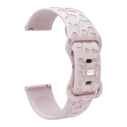 Garmin Leopard Print Silicone Band in Sand Pink
