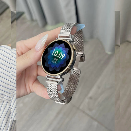 Garmin Slim Magnetic Metal Mesh Band in Starlight