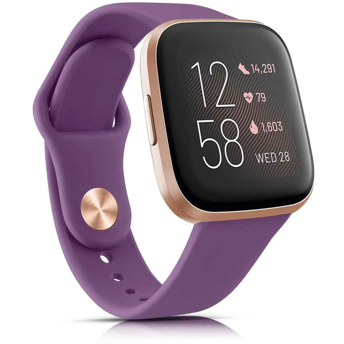 Fitbit Versa & Sense Classic Silicone Pin Band - Deep Purple