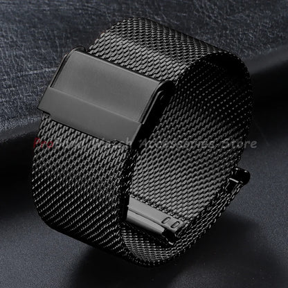 Garmin Milanese Mesh Sliding Clasp Band in Black