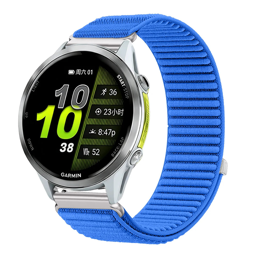 Polar Ribbed Nylon Sport Loop Watch Band — Royal Blue