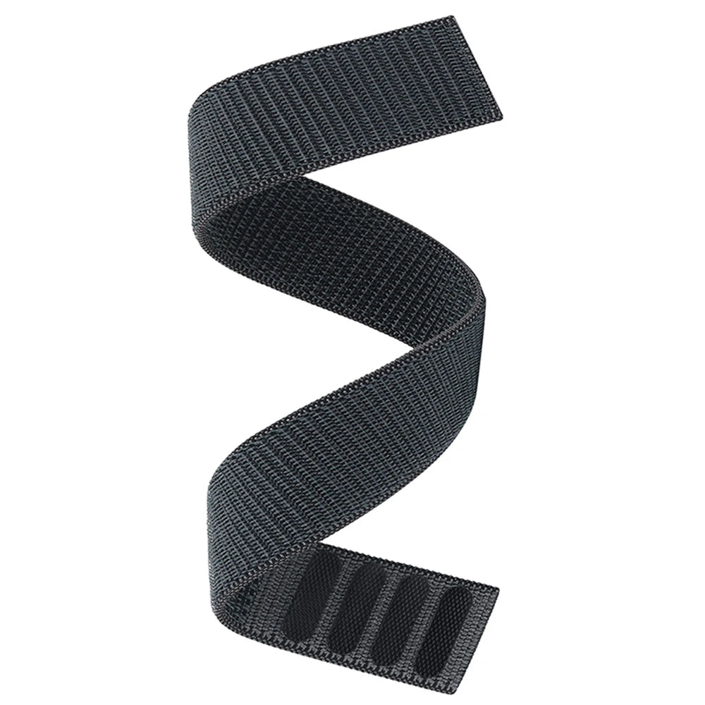 Gray Garmin QuickFit 22/26mm Soft Nylon Hook-and-Loop Sport Band