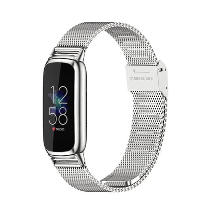 Silver Mesh Fitbit Luxe Mesh or Perforated Sport Band