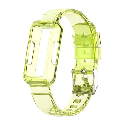 Clear Yellow Fitbit Inspire, Luxe and Ace Clear Band with Built-In Case
