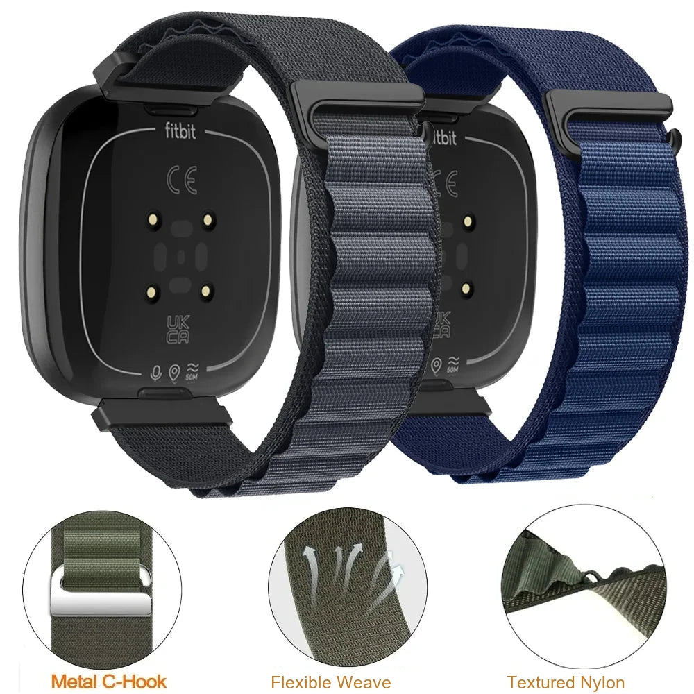Fitbit Versa 4, Versa 3, Sense 2 and Sense Alpine Loop Nylon Band