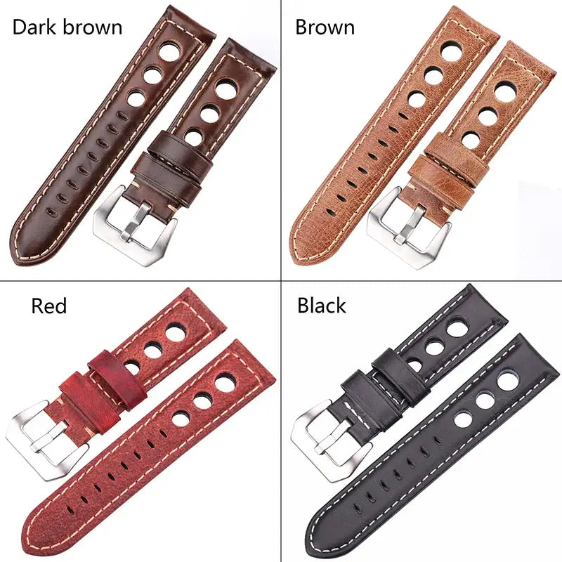 Leather rally band color comparison for compatible Huawei watches