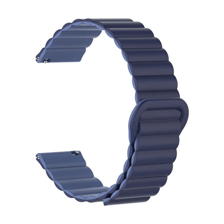 Polar Ribbed Magnetic Silicone Loop Band – Slate Blue