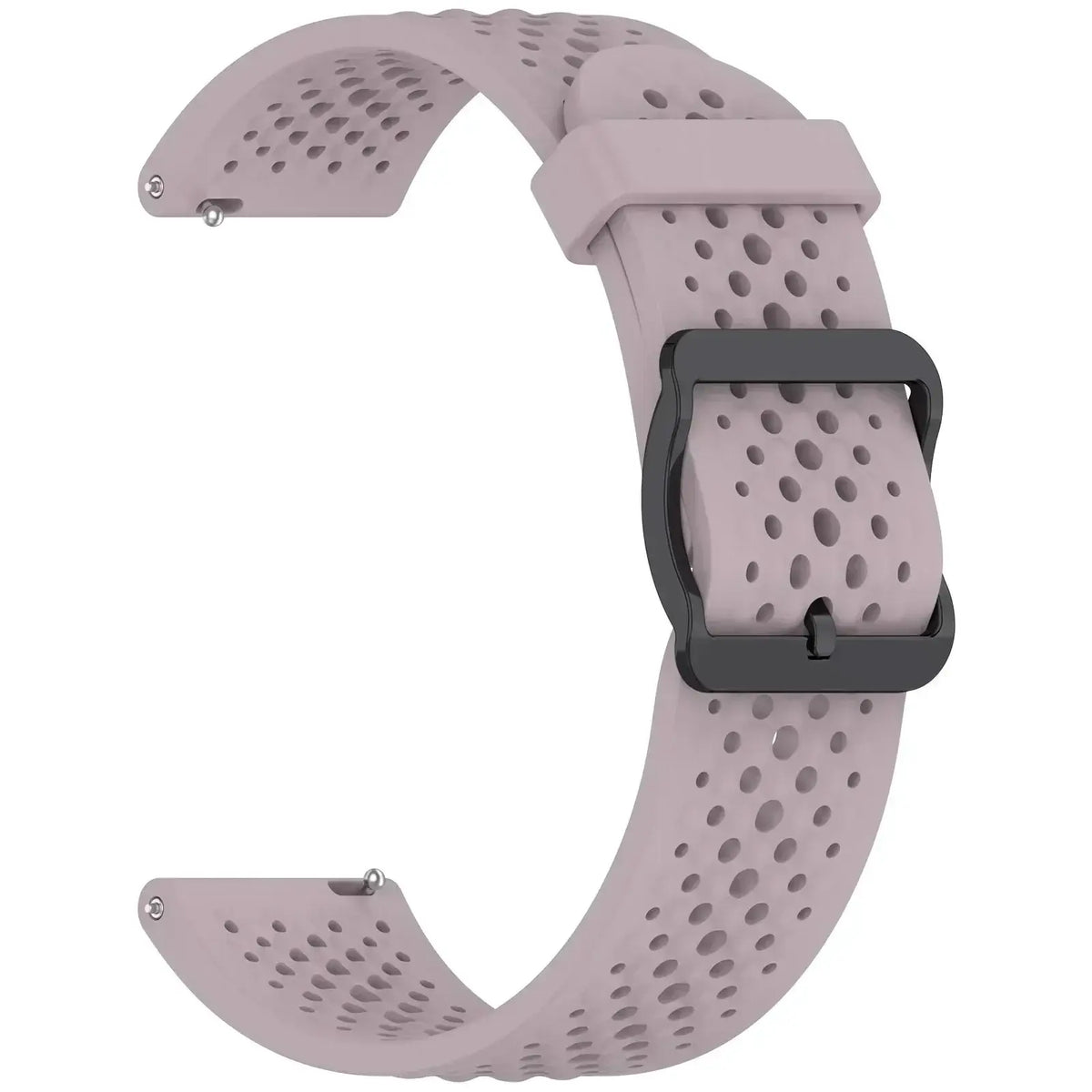 Perforated Silicone Buckle Band for Amazfit – Mauve