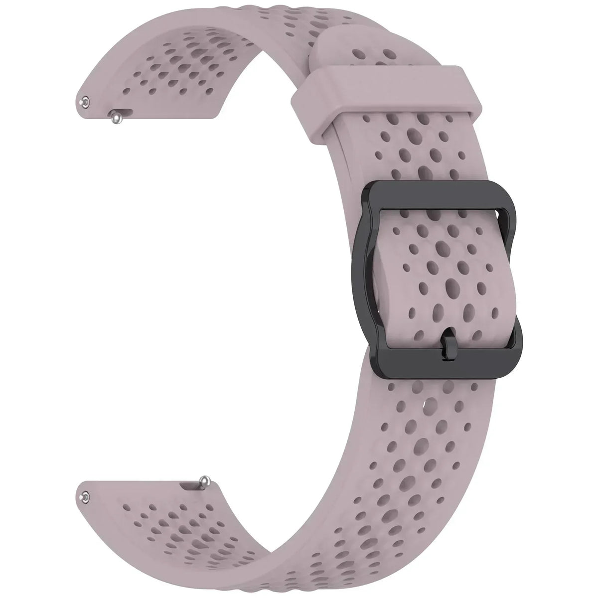 Perforated Silicone Buckle Band for Motorola Moto — Mauve