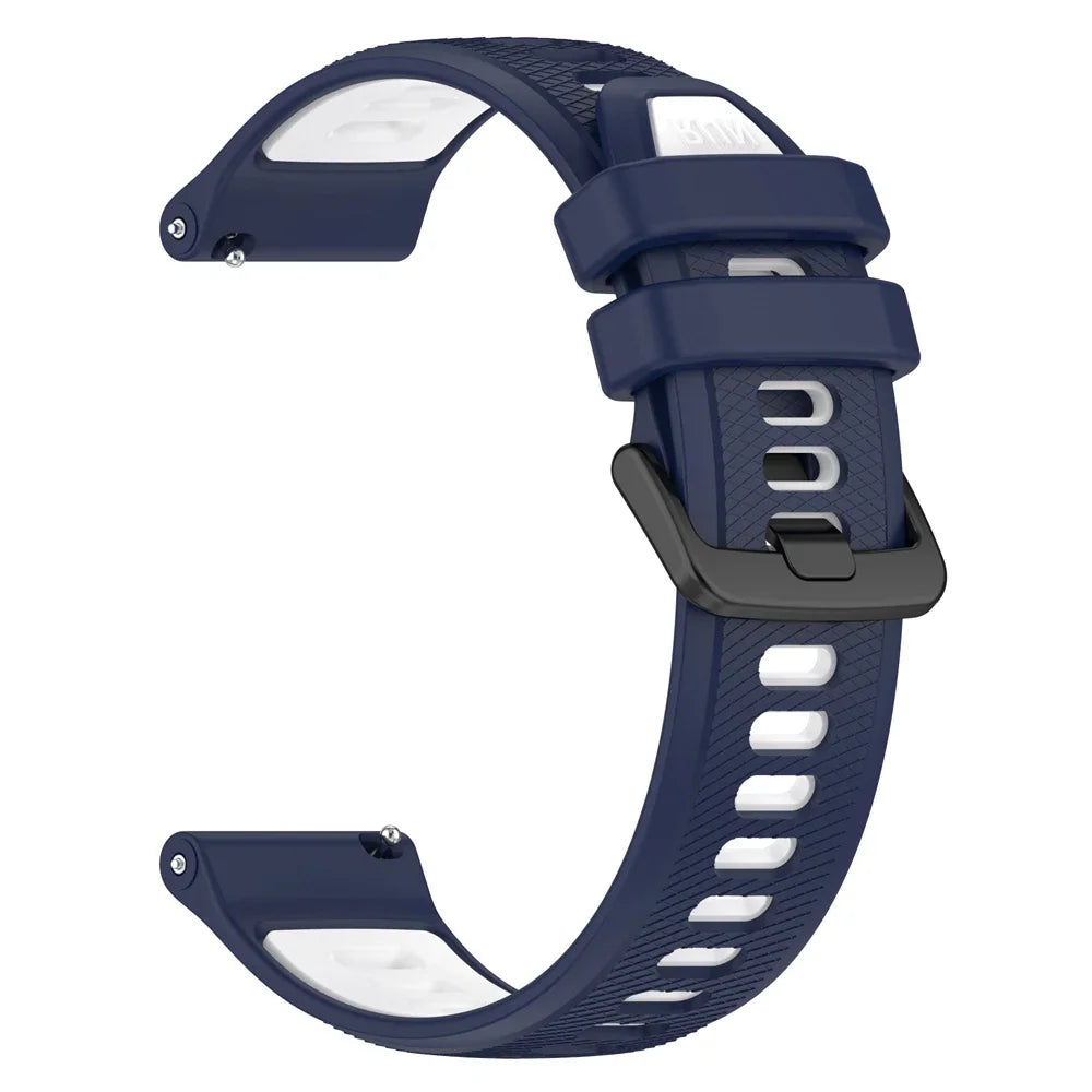 OnePlus Smartwatch Silicone Band Strap Sport Replacement Bracelet in navy blue, designed for comfort and adaptability.