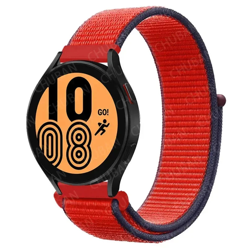 COROS Nylon Sport Loop Watch Band in Solid & Mixed Colors - Red / Navy