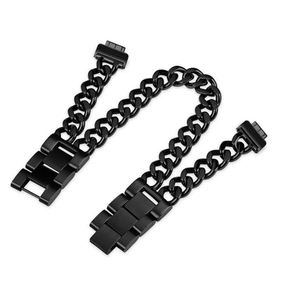Black Fitbit Inspire 2, Inspire HR and Ace 3 Double Chain Bracelet Band