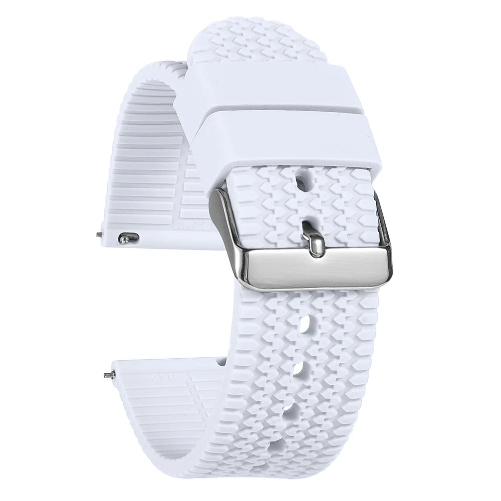 Garmin Tread Pattern Silicone Band in White