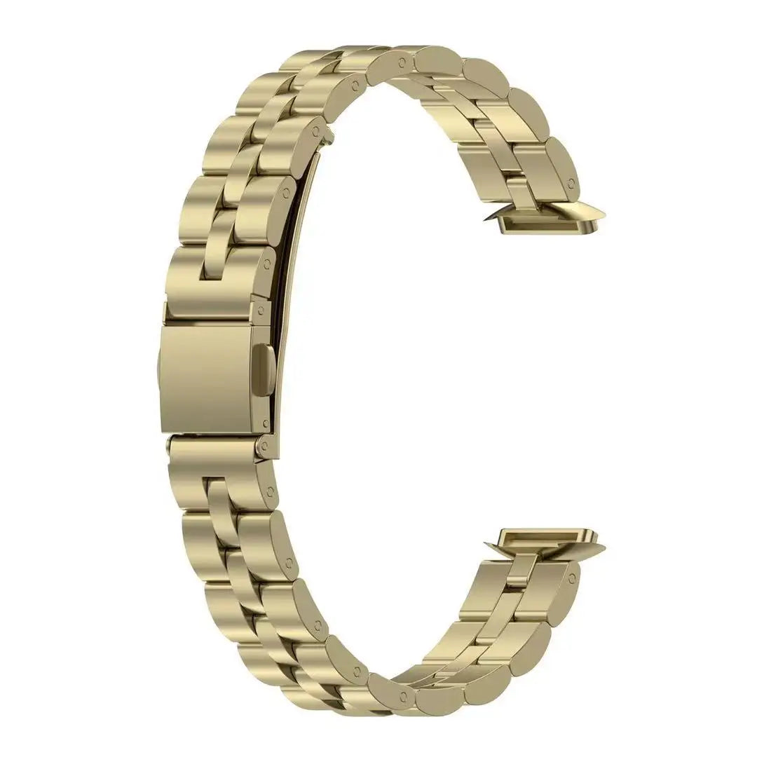 Fitbit Luxe Bands - Solid Silicone, Perforated & Metal - Metal - Gold