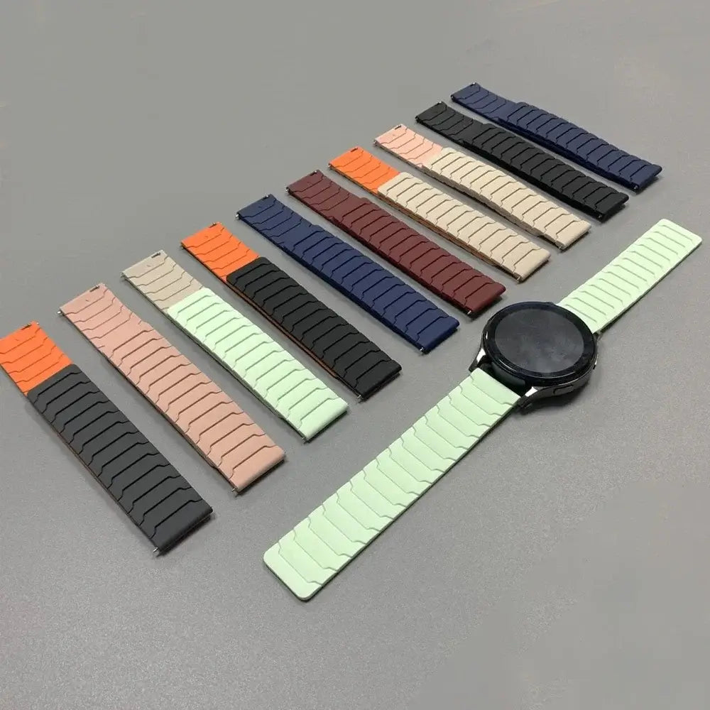 Segmented silicone strap color selection — BandsCo Straps