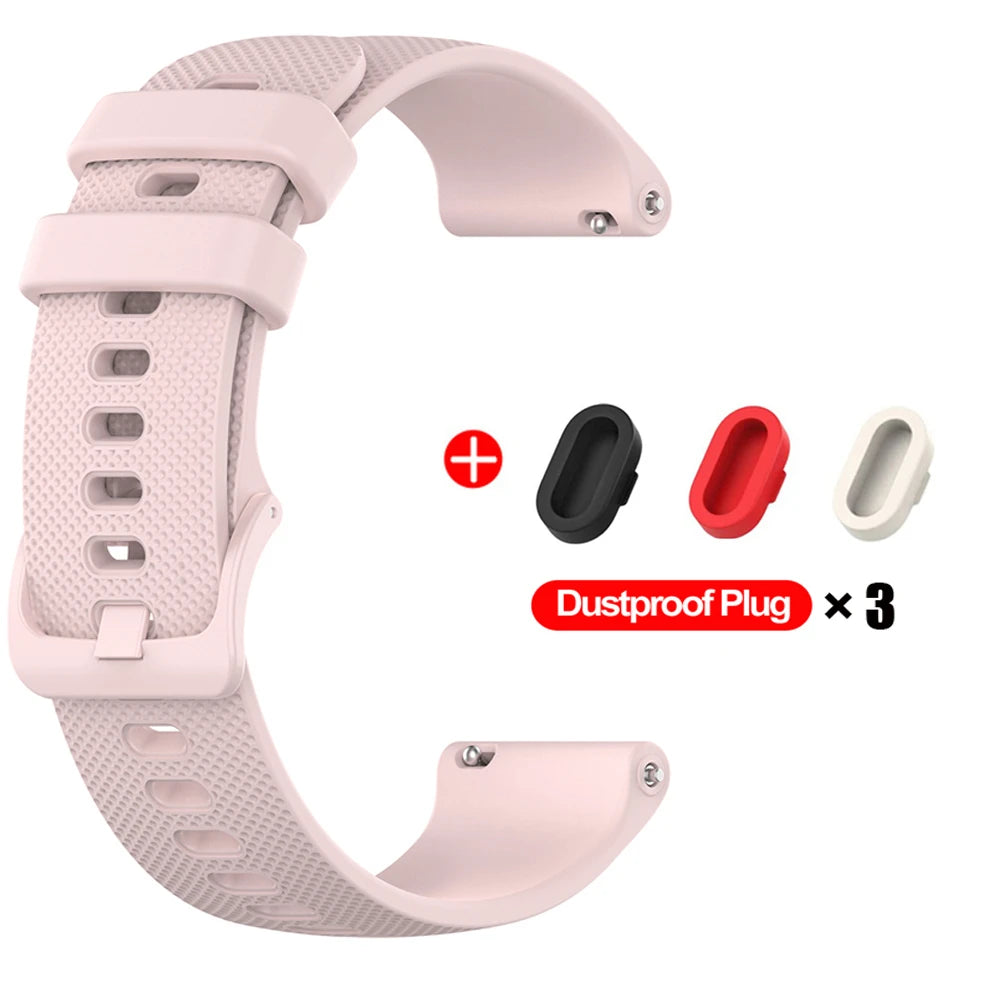 COROS Textured Silicone Band with Matching Buckle – Pink Bundle