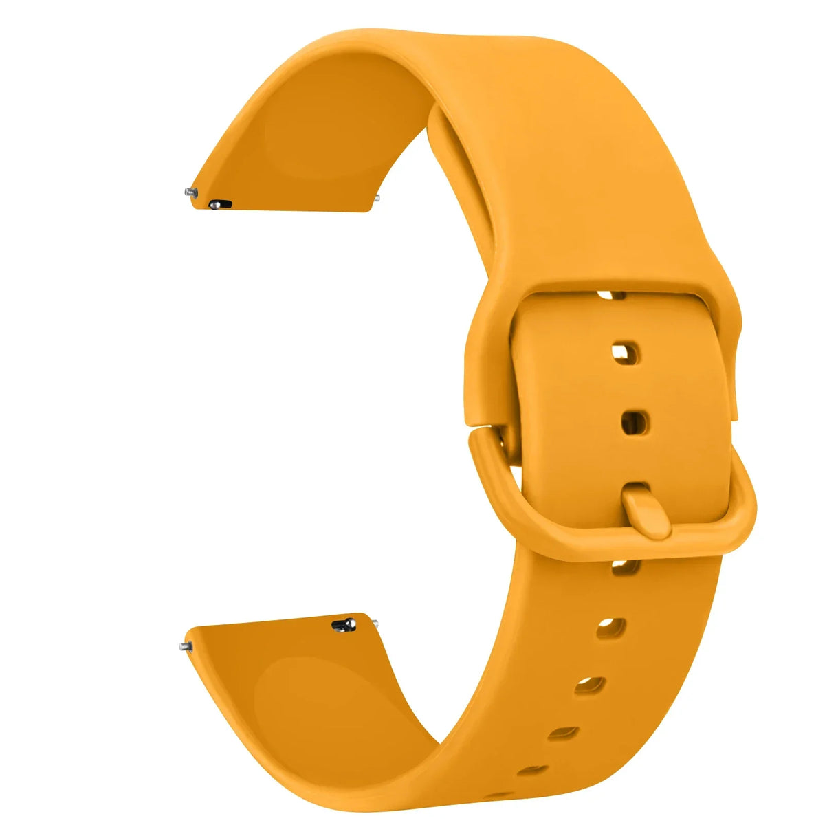 Motorola Moto Silicone Watch Band with Matching Buckle — Mustard Yellow