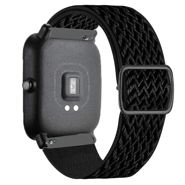 COROS Adjustable Elastic Fabric Watch Band - Black Chevron