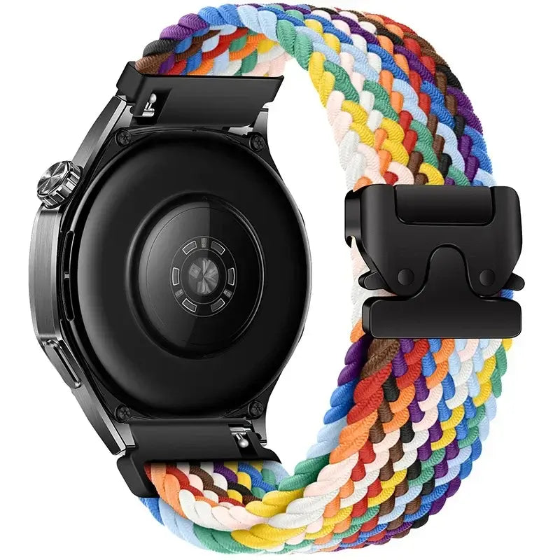 Braided Nylon Clasp Band for Amazfit – Rainbow