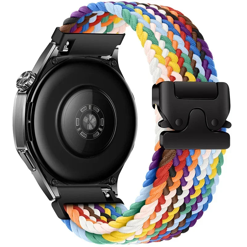 Braided Nylon Clasp Band for Motorola Moto — Rainbow