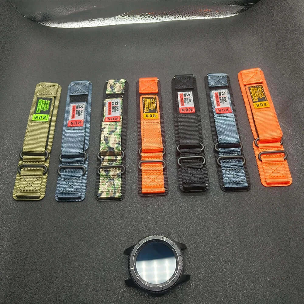 RUN patch nylon band color selection