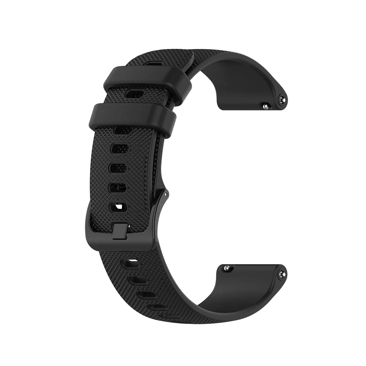 OnePlus Smartwatch Bands Silicone Strap Breathable Sport Watch Band in black, featuring a breathable design for comfort.